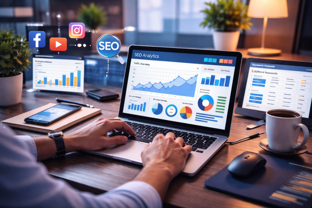 practical digital marketing training using SEO and analytics tools